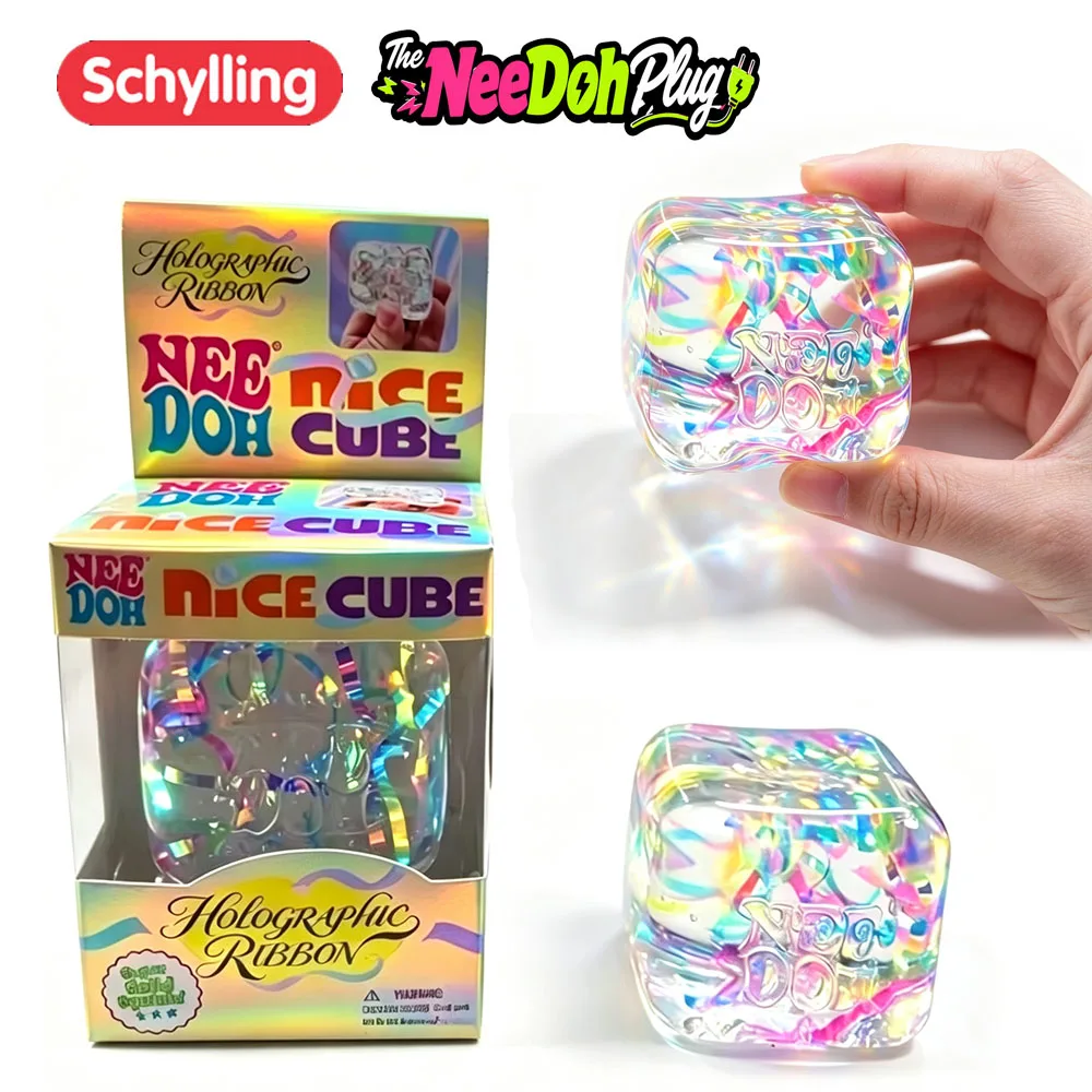 Fidget Cube Original - 2026年発売のSchylling Needoh ナイスキューブ。感覚刺激を促すキューブで、ストレスや不安を和らげ、集中力を高め、ADHDの症状を緩和し、オフィスや机での作業をより快適にするための、心を落ち着かせるおもちゃ。