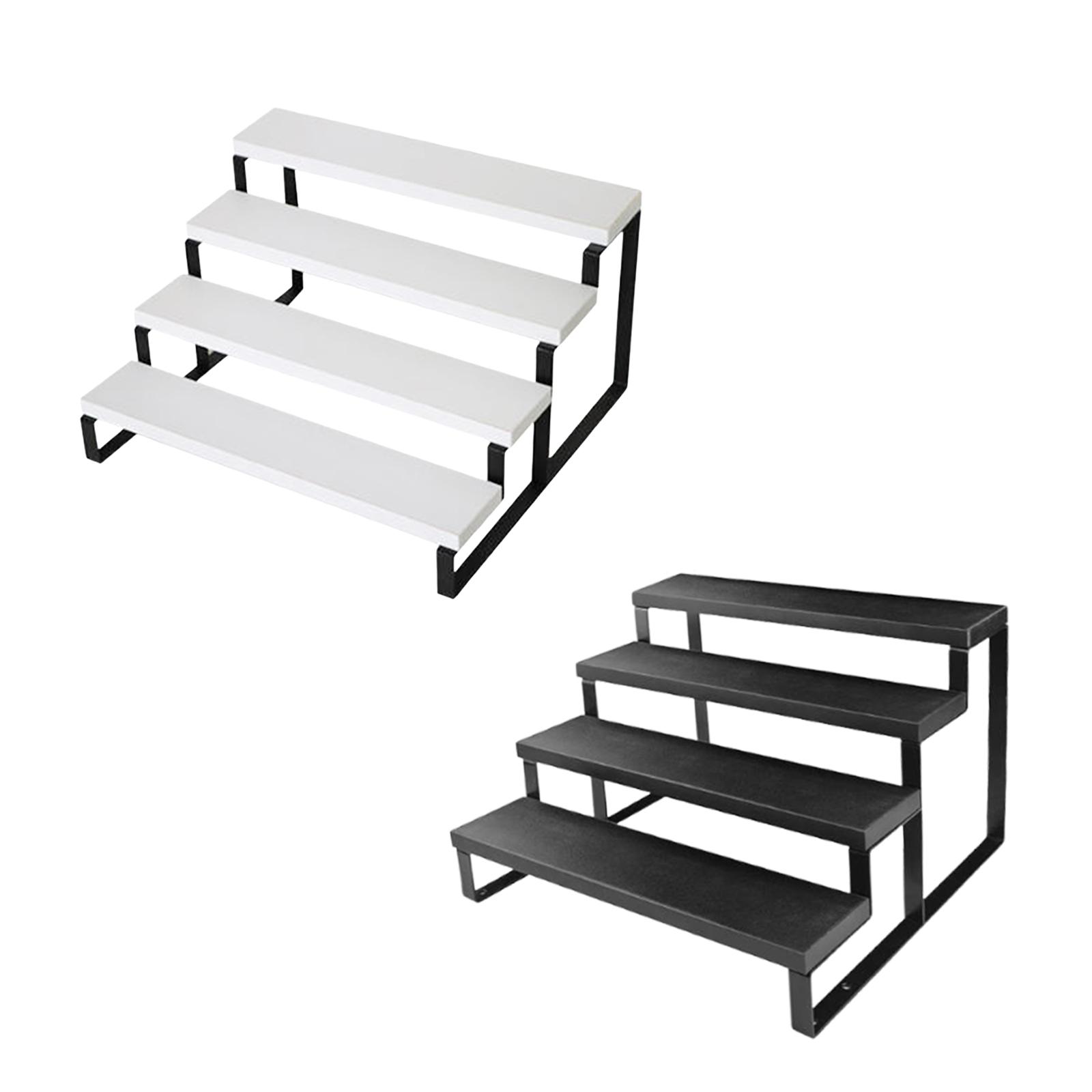 4段式ライザーディスプレイスタンド 鉄製香水ラック 化粧品、 - Display Risers Set のレビューと価格