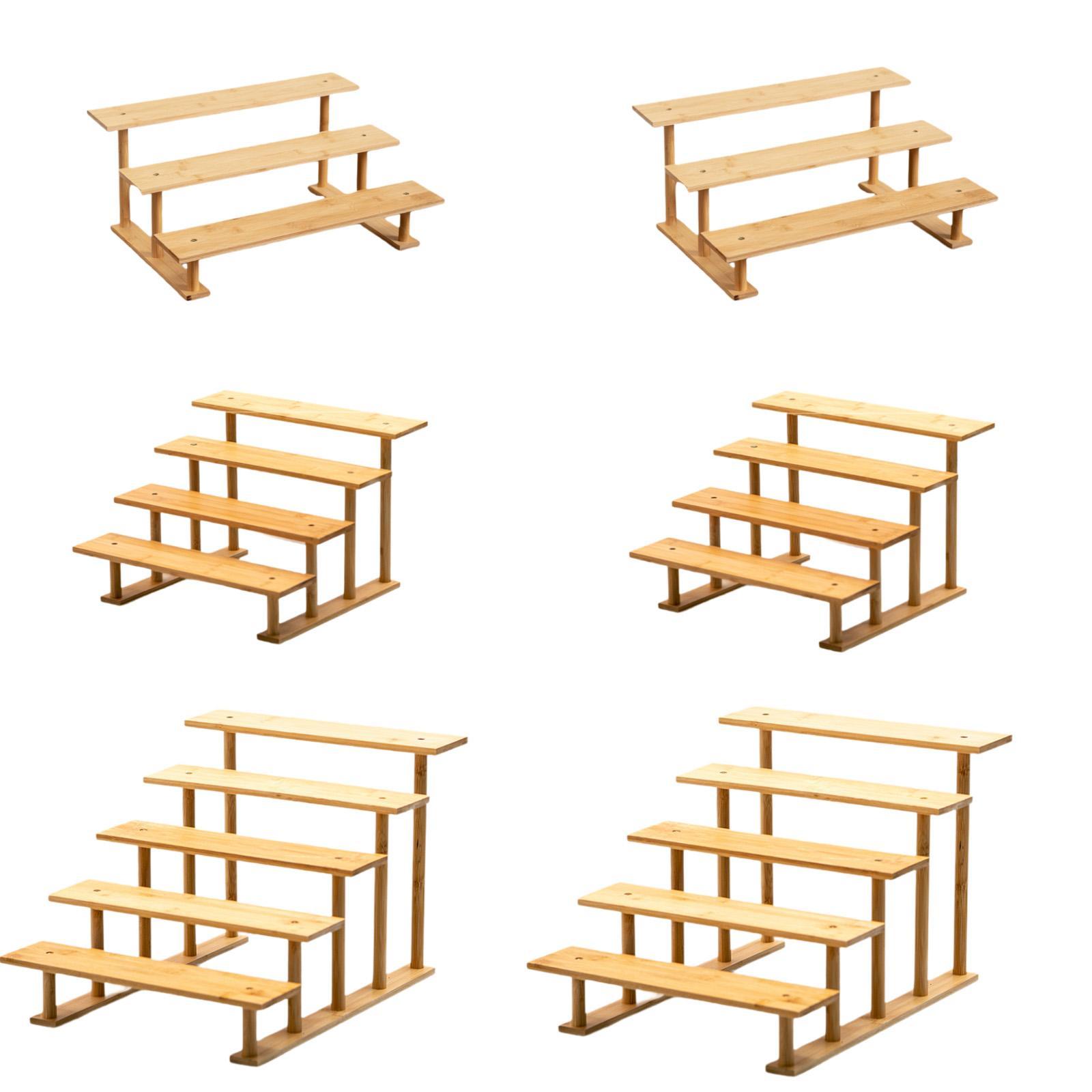 木製のジュエリー展示スタンド。香水、イヤリング、ネックレス、 - Display Risers Set のレビューと価格