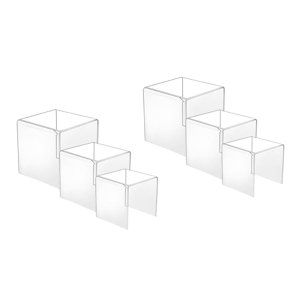 透明アクリル製ディスプレイライザー POPフィギュア用 2セ - Display Risers Set のレビューと価格