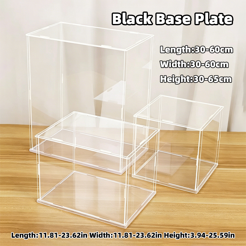 組み立て式透明アクリルディスプレイケースボックス、防塵カバー - Display Case Acrylic のレビューと価格