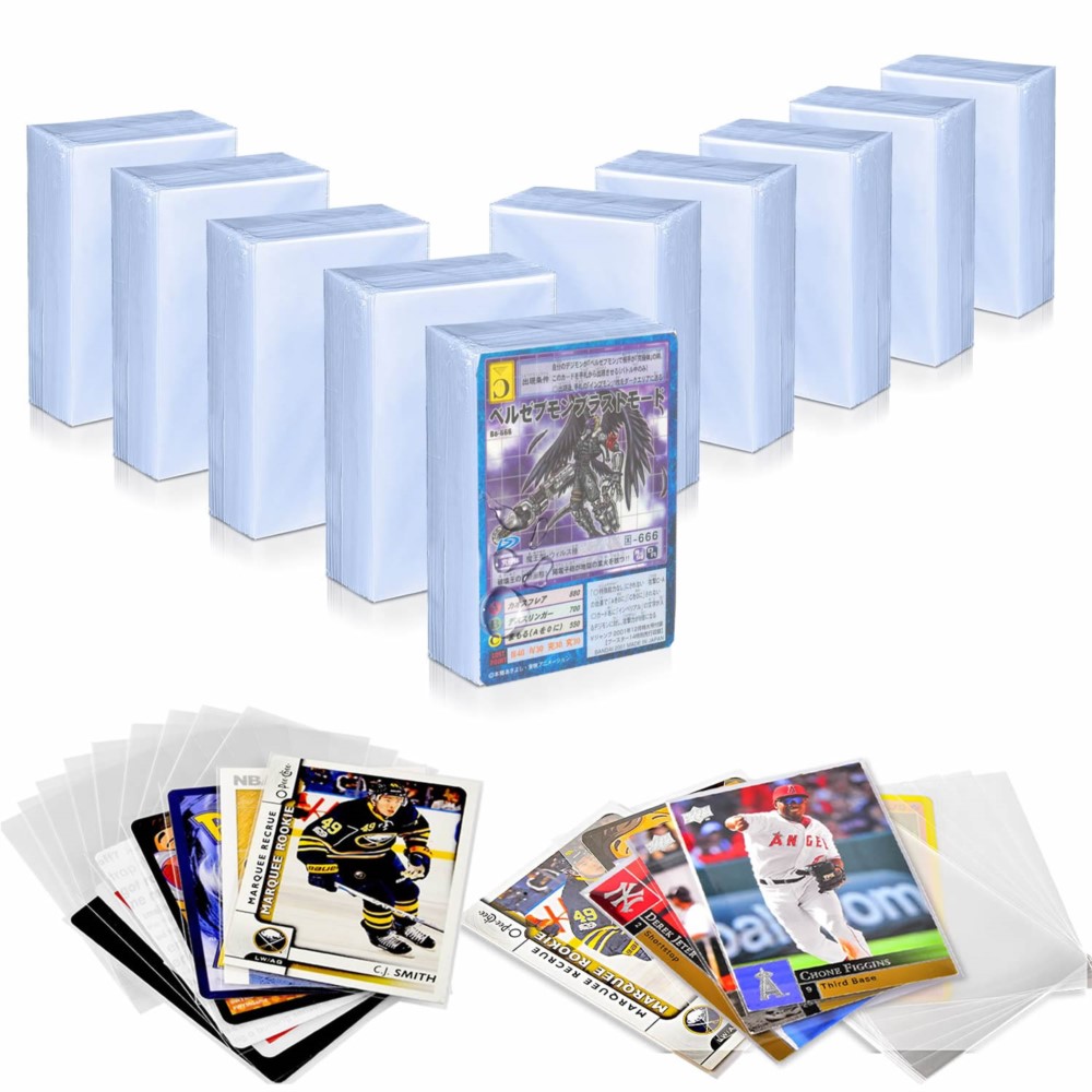 200枚入り、透明のカードスリーブ。フットボール、遊戯王、野 - Card Penny Sleeve のレビューと価格