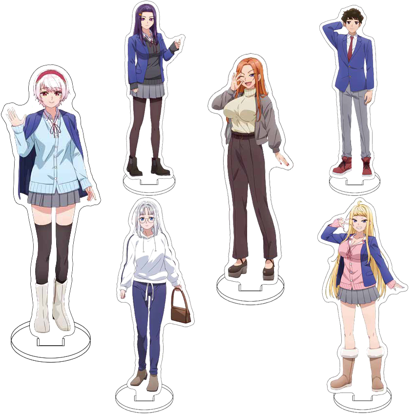 16cmのアクリル製フィギュアスタンド。アニメ「北海道ガール - Figma Stand Set のレビューと価格
