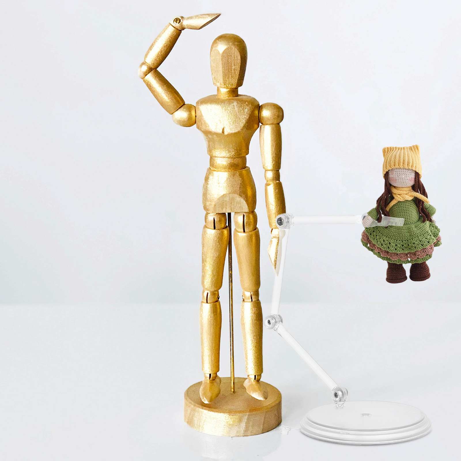 透明で高さ調節可能なアクションフィギュア用ディスプレイスタン - Action Figure Stand のレビューと価格