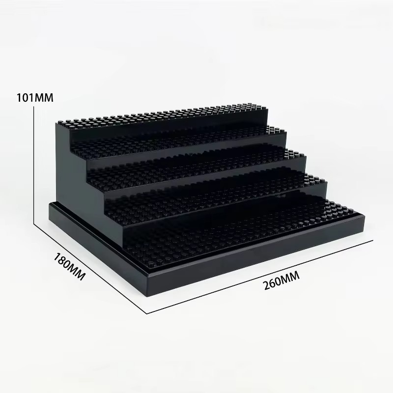 アクリル製ミニドール展示ケース。積み重ねて収納できる防塵構造 - Building Block Mini のレビューと価格